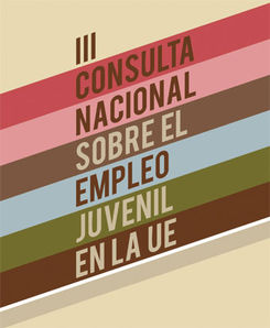 Cartel de la III Consulta Nacional sobre Empleo Juvenil de la Unin Europea
